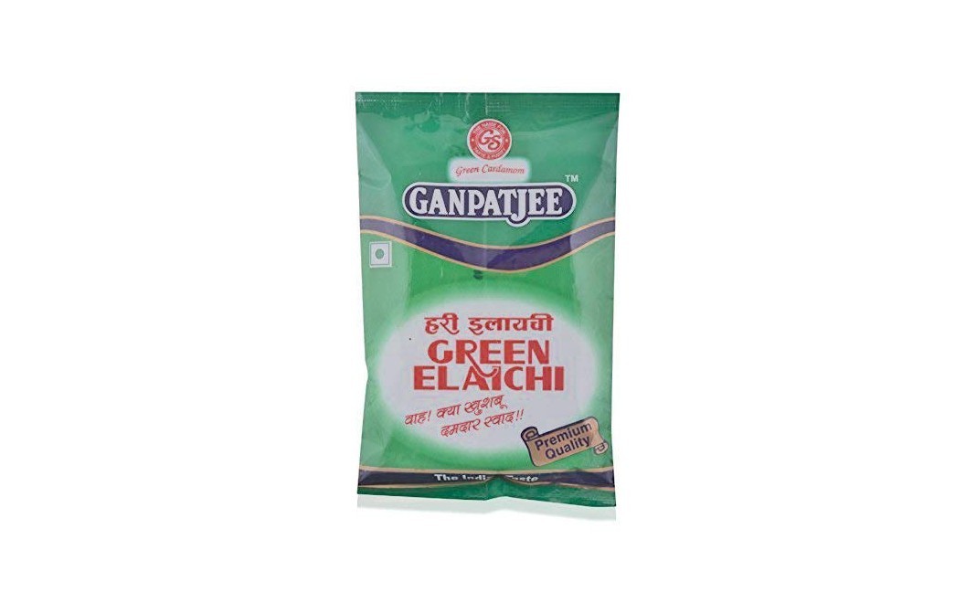 Ganpatjee Green Elaichi    Pack  50 grams
